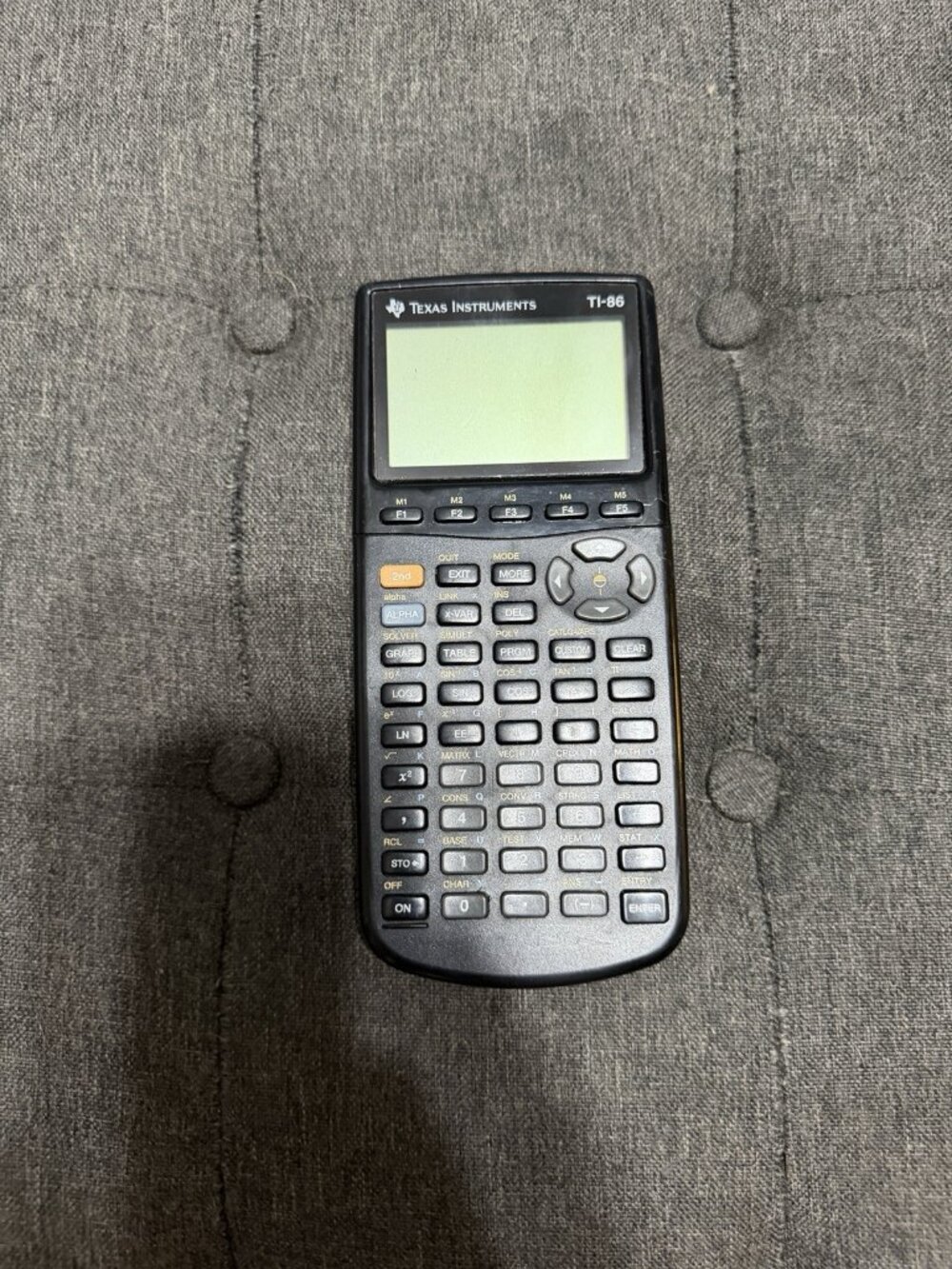 Texas Instruments TI-86 Graphing Calculator w/ Battery Cover